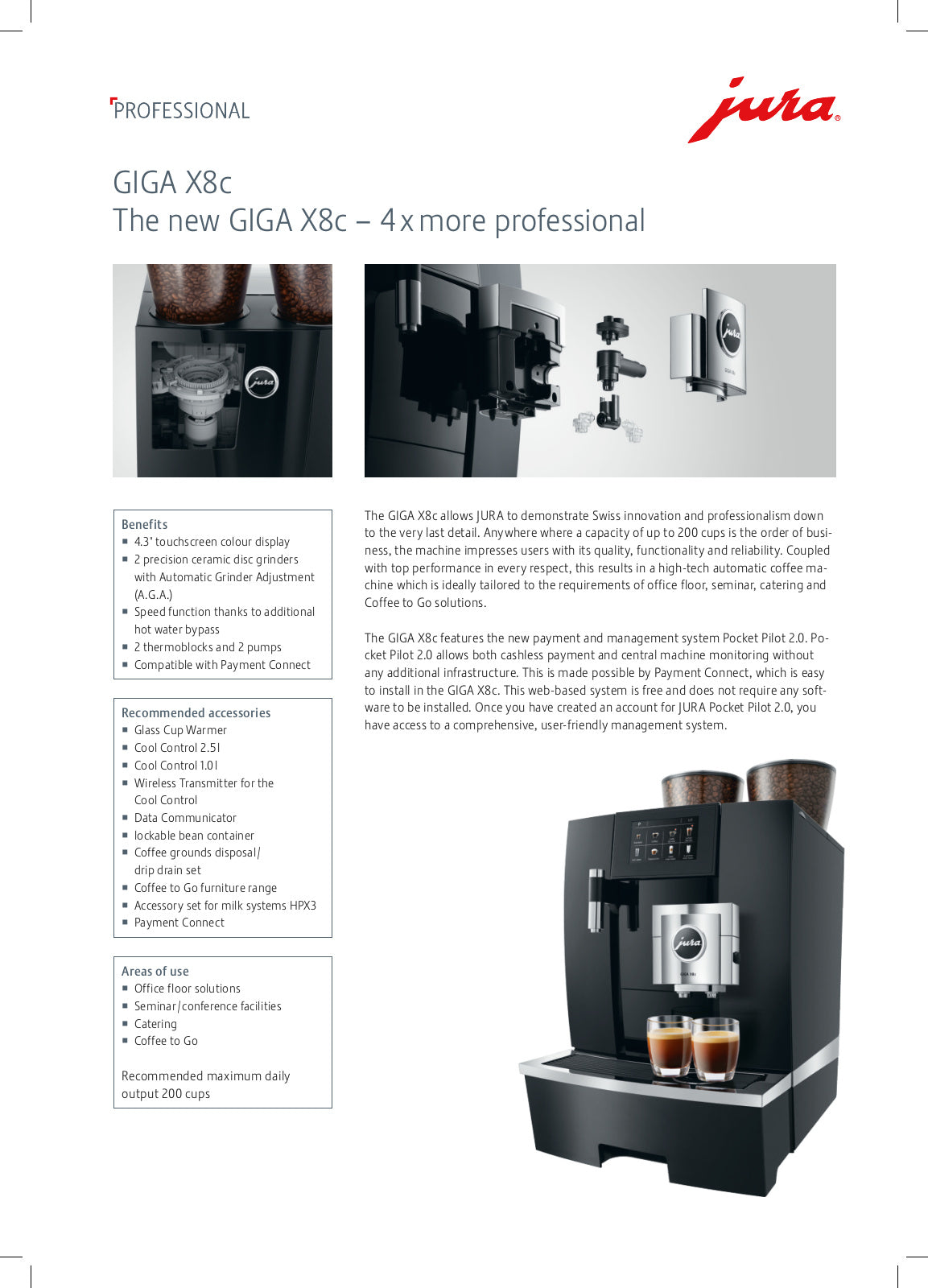 Jura Giga X8C Professional Table Top Coffee Machine