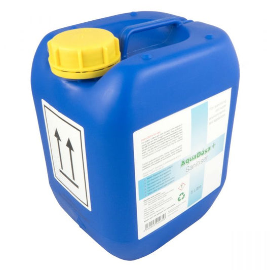 Aqua Dosa Plus Sanitising Fluid 6% Hydrogen Peroxide 5 Litre Drum Side View