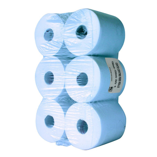 Centre Feed Blue Paper Roll - 150m - 2 Ply