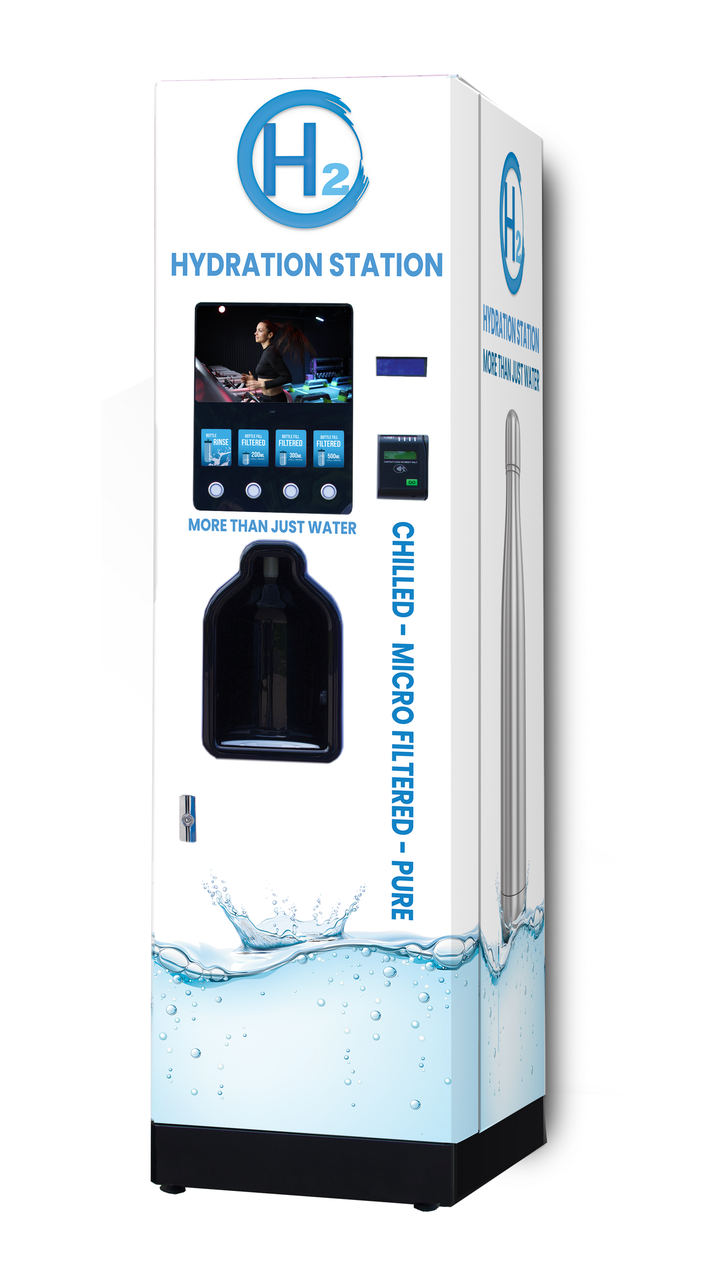 H2o Hydration Station Contactless with screen Bottle Filler Daily Rental