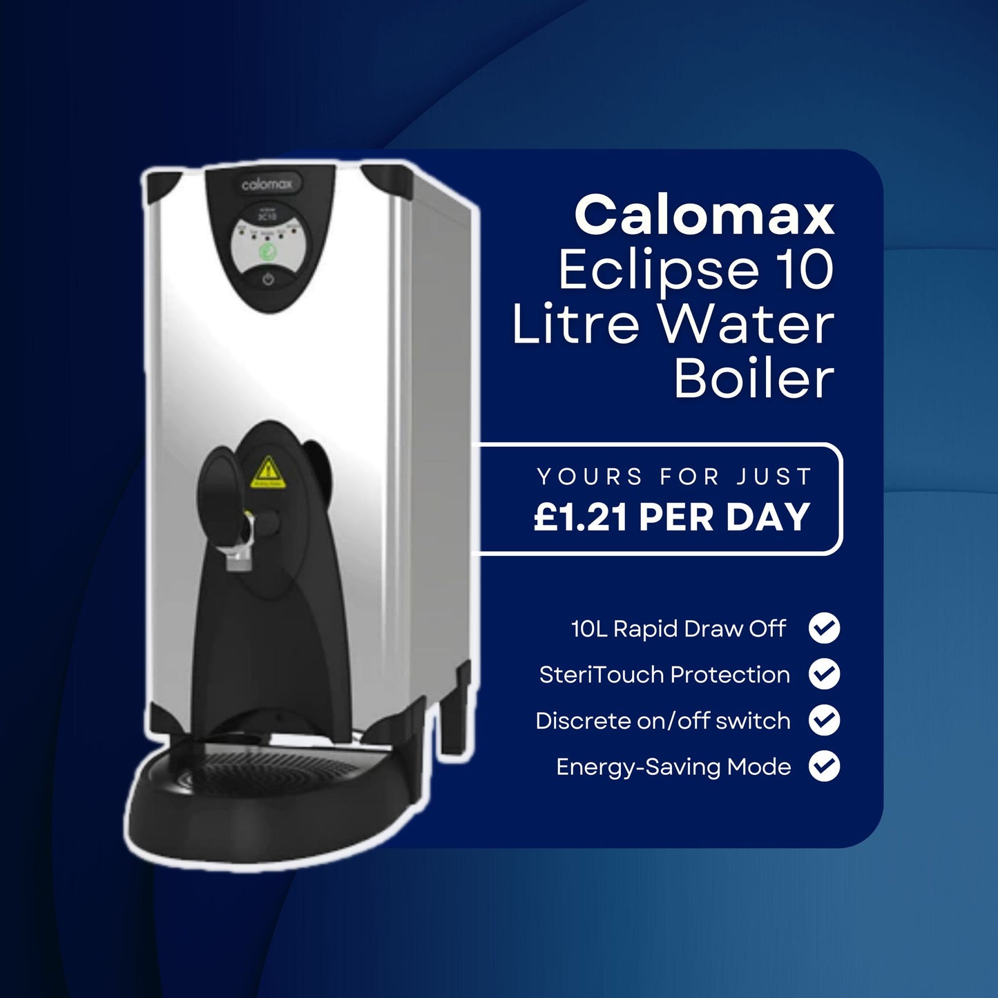 Calomax Eclipse 10 Litre Table Top Water Boiler