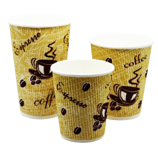 Ripple Wall Red Bean Hot Vending Cup