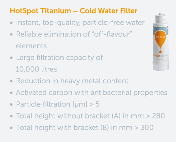 HotSpot Titanium Adrianna 3-in-1 Hot and Cold Tap - Chrome