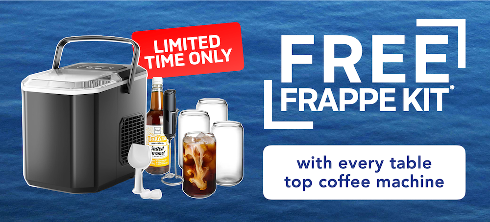 Get a Free Frappe Making Kit with Every Table Top Coffee Machine Purch ...