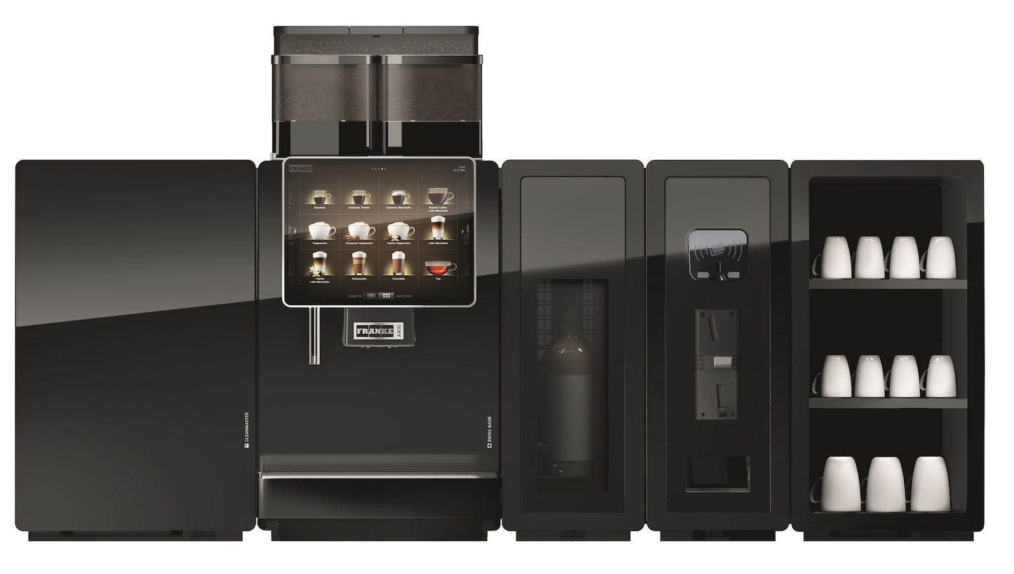 Franke A800 FM EC Coffee Machine with 12 litre Fridge