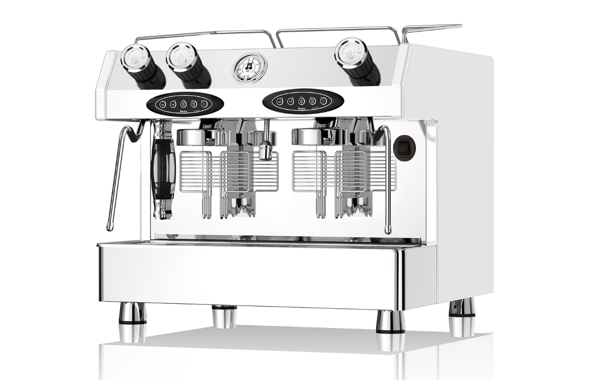 Fracino Bambino Luxury 2 Group Electronic Table Top Coffee Machine (BAM2E-3V-IVORI)