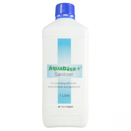 Aqua Dosa Plus Sanitising Fluid 6% Hydrogen Peroxide 1 Litre Bottle Front View