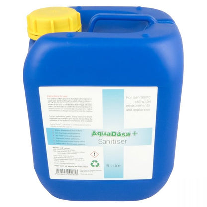 Aqua Dosa Plus Sanitising Fluid 6% Hydrogen Peroxide 5 Litre Drum Front View
