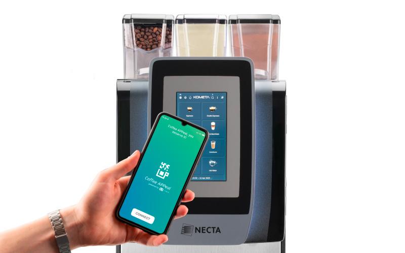 Necta Kometa Espresso Table Top Coffee Machine with Mobile Phone App