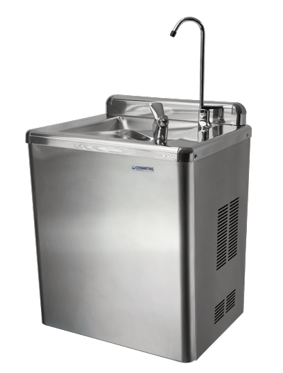 Cosmetal River Up - Wall Mounted Drinking Water Fountain (Skinplate Grey)