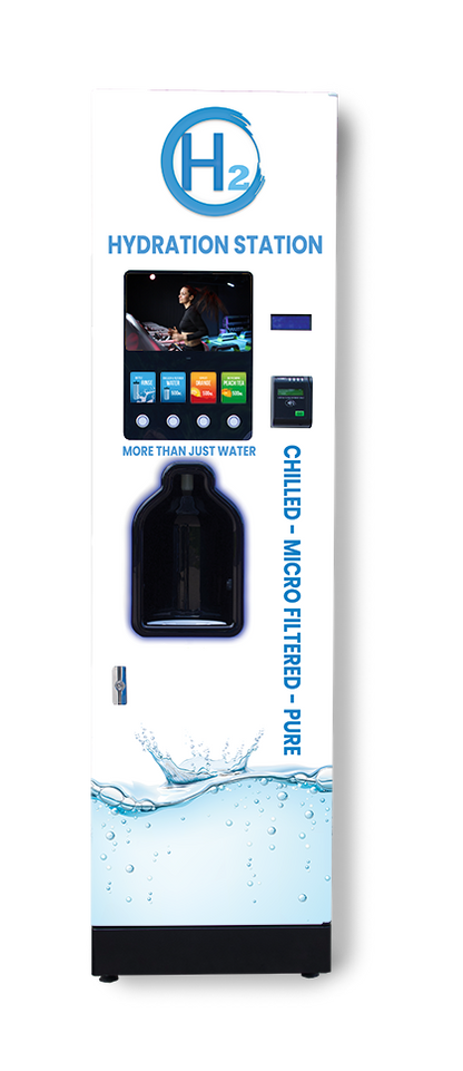 H2o Hydration Station Contactless Bottle Filler With 12 inch Media Screen & Audio