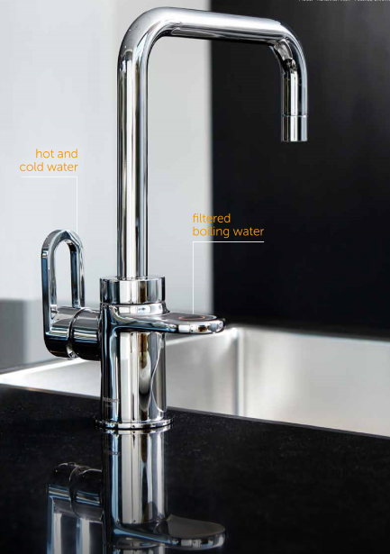 HotSpot Titanium Adrianna 3-in-1 Hot and Cold Tap - Chrome